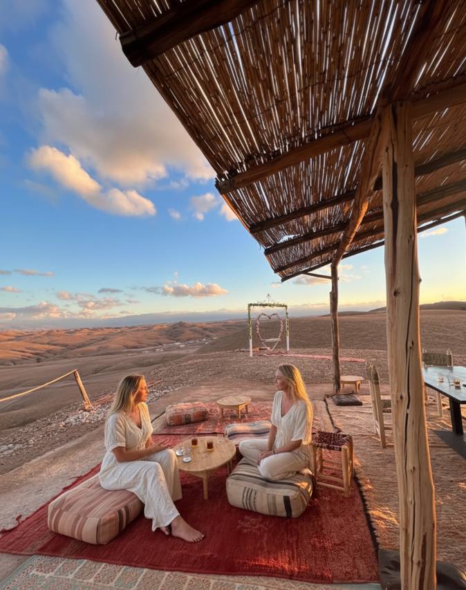 Villa des Orangers outdoor dining, Morocco